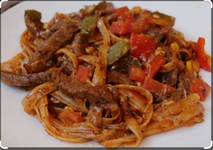 Spaghetti sauté aux émincés